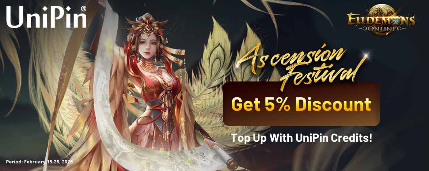 Enjoy Up to 5% Cashback on Eudemons Online Top-Ups – Ascension Festival (US)